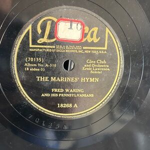 The Marines' Hymn by Fred Waring and Coast Guard Forever VTG vinyl